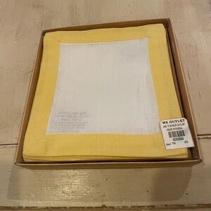 William Sonoma Cocktail Napkins, NWT, In Box, Set of 6